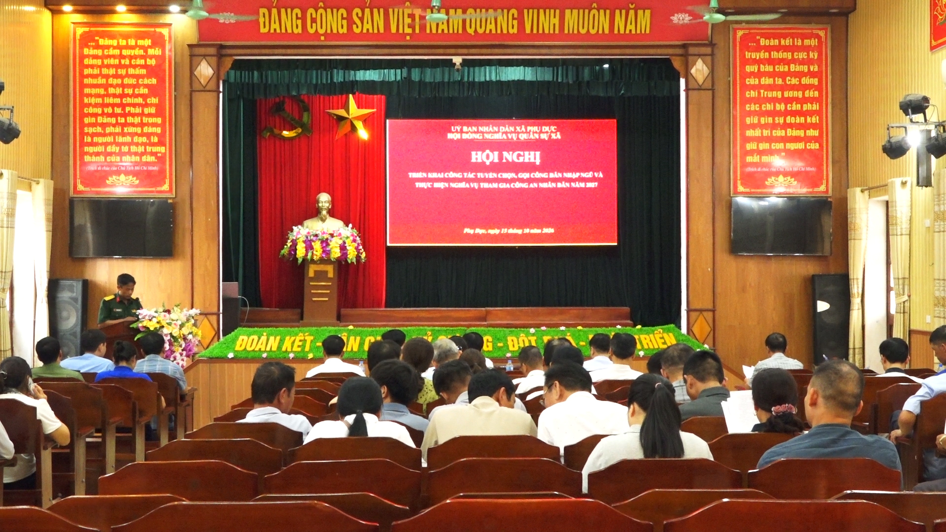 XÃ PHỤ DỰC TRIỂN KHAI CÔNG TÁC TUYỂN CHỌN, GỌI CÔNG DÂN NHẬP NGŨ NĂM 2027.